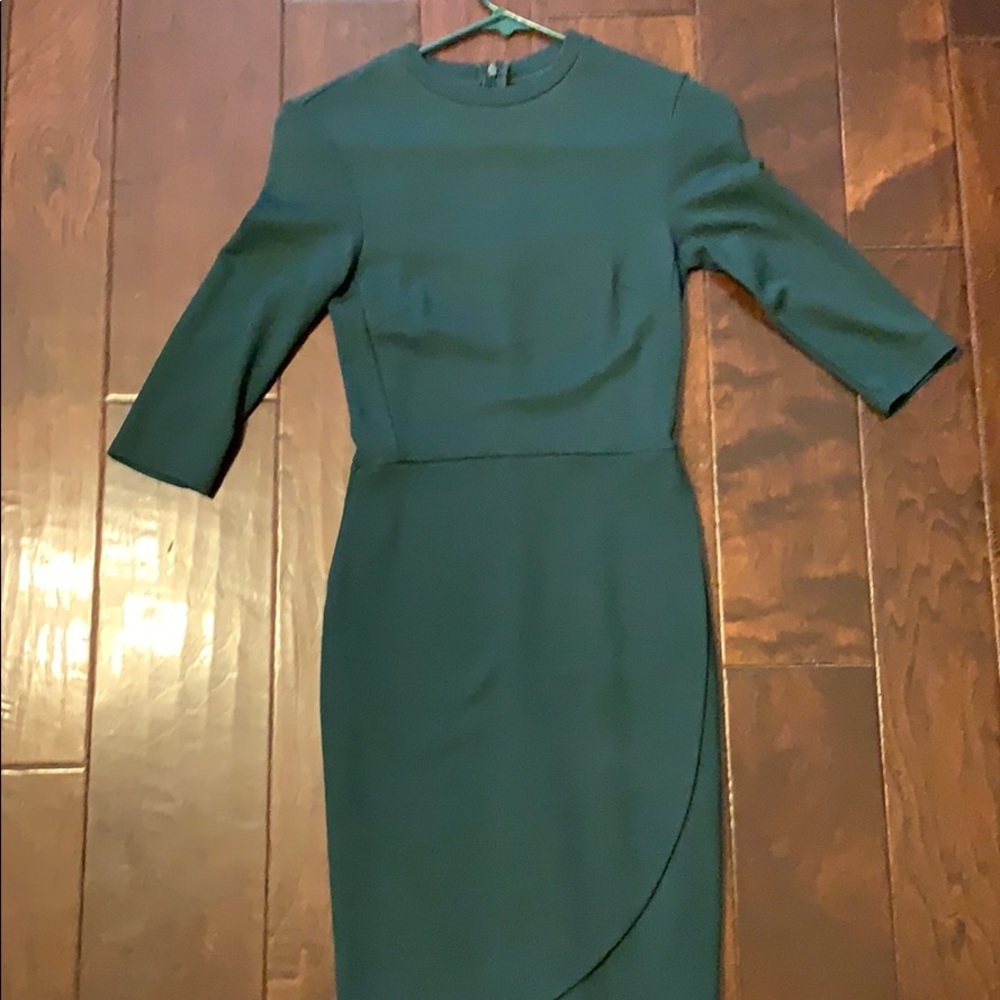 Top shop emerald green dress